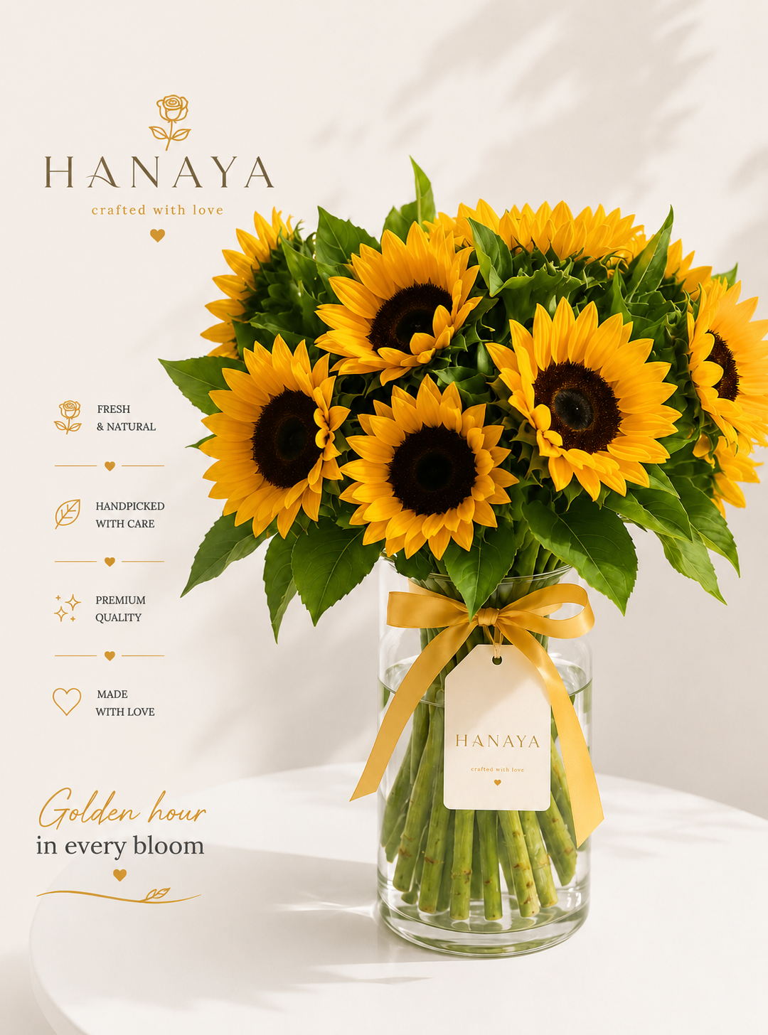 Golden Hour — Sunflower Bouquet